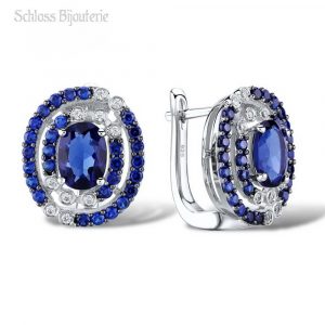 Ohrringe mit Saphir