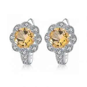 Citrin Ohrringe Silber