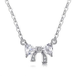 Silberkette "Sparkling Bow" – Verspielte Eleganz in 925er Silber