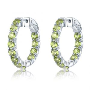 Silber Ohrringe - Peridot