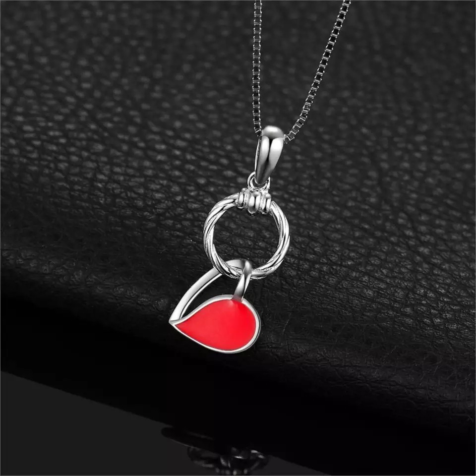 Kinder-Kettenanhänger Herz 5 Schmuckanhänger aus Silber