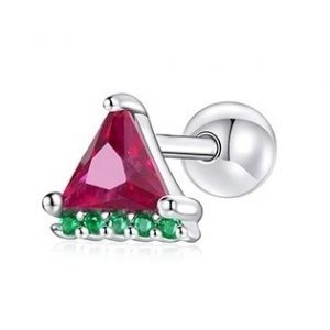 Kinder - Ohrstecker Silber - Wassermelone