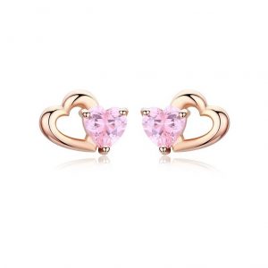 Kinder Ohrstecker Rosévergoldet