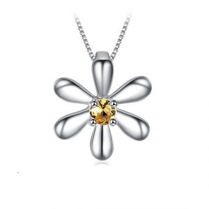 Kinder-Anhänger Silber - Blume