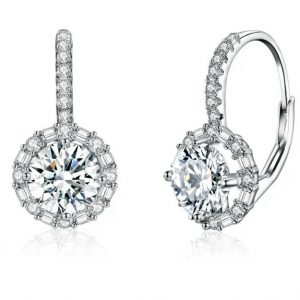 Ohrringe Silber Moissanite