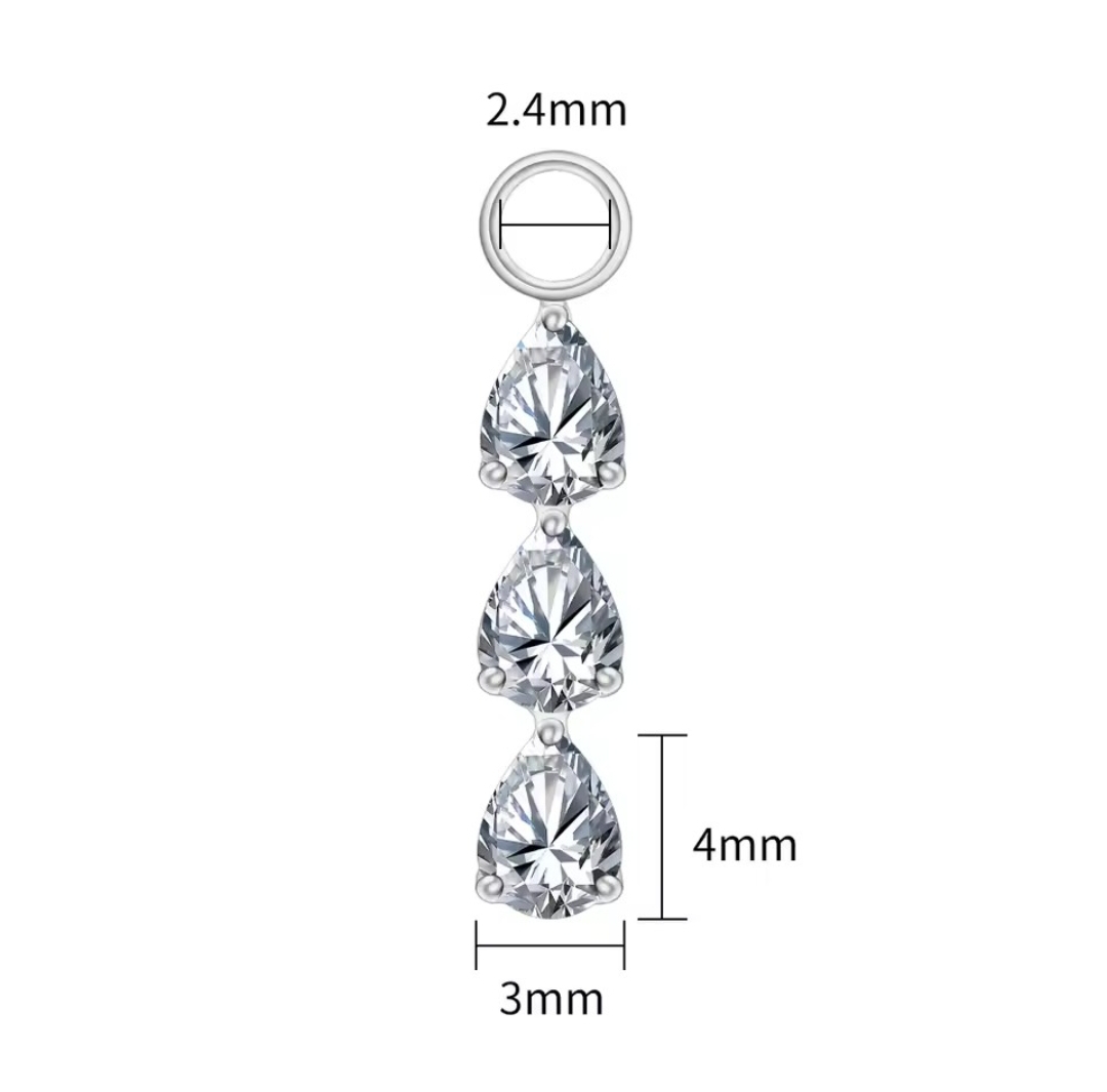 Ohrpiercing Anhänger Edelstahl 4 Ohrpiercing Anhänger Edelstahl – Bild 4