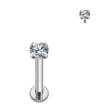 Labret Innengewinde Zirkonia 3 mm. 1 Labret Innengewinde Zirkonia 3 mm.