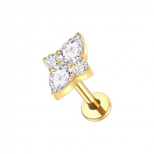 Labret Zirkonia Innengewinde