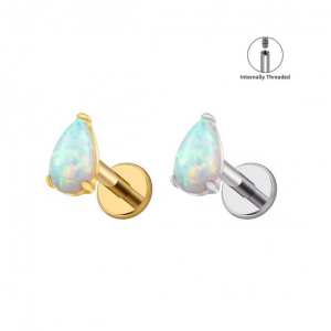 Opal Labret-Piercing