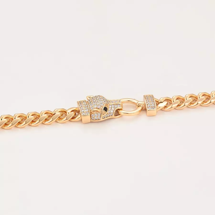Panzerarmband Panther – 18k vergoldet – Bild 6