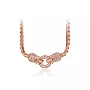 Collier "Royal Tulip" – Rosévergoldet, 45 cm
